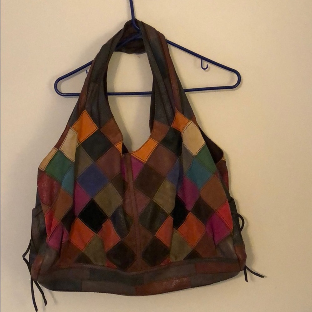 Luck Brand Patcheork leather shopper pocketbook.